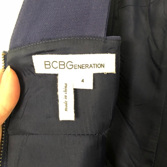 BCBGeneration Navy dress with side cutouts - Picture 4 of 7
